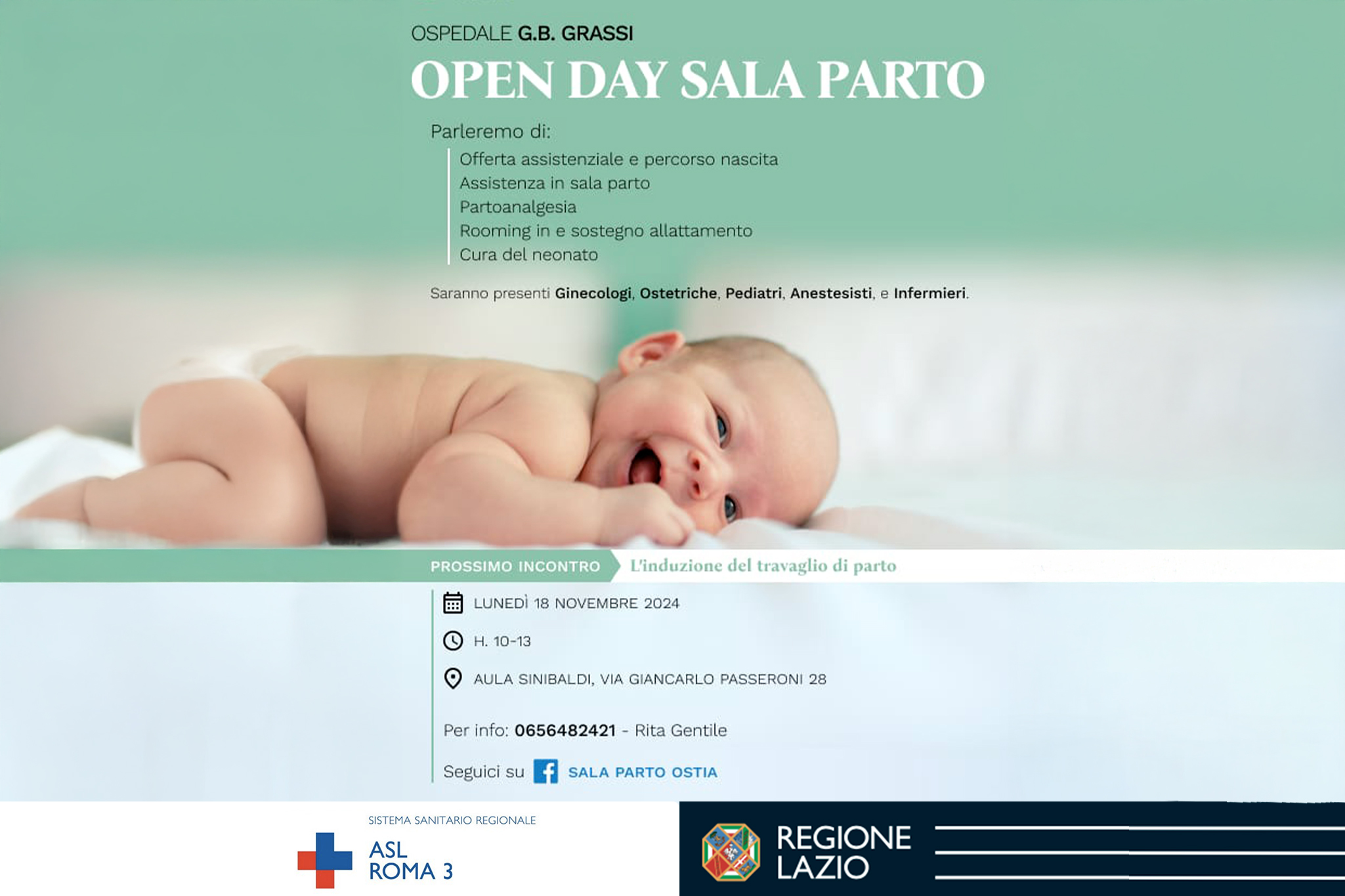 OPEN DAY SALA PARTO – 18.11 prossima data